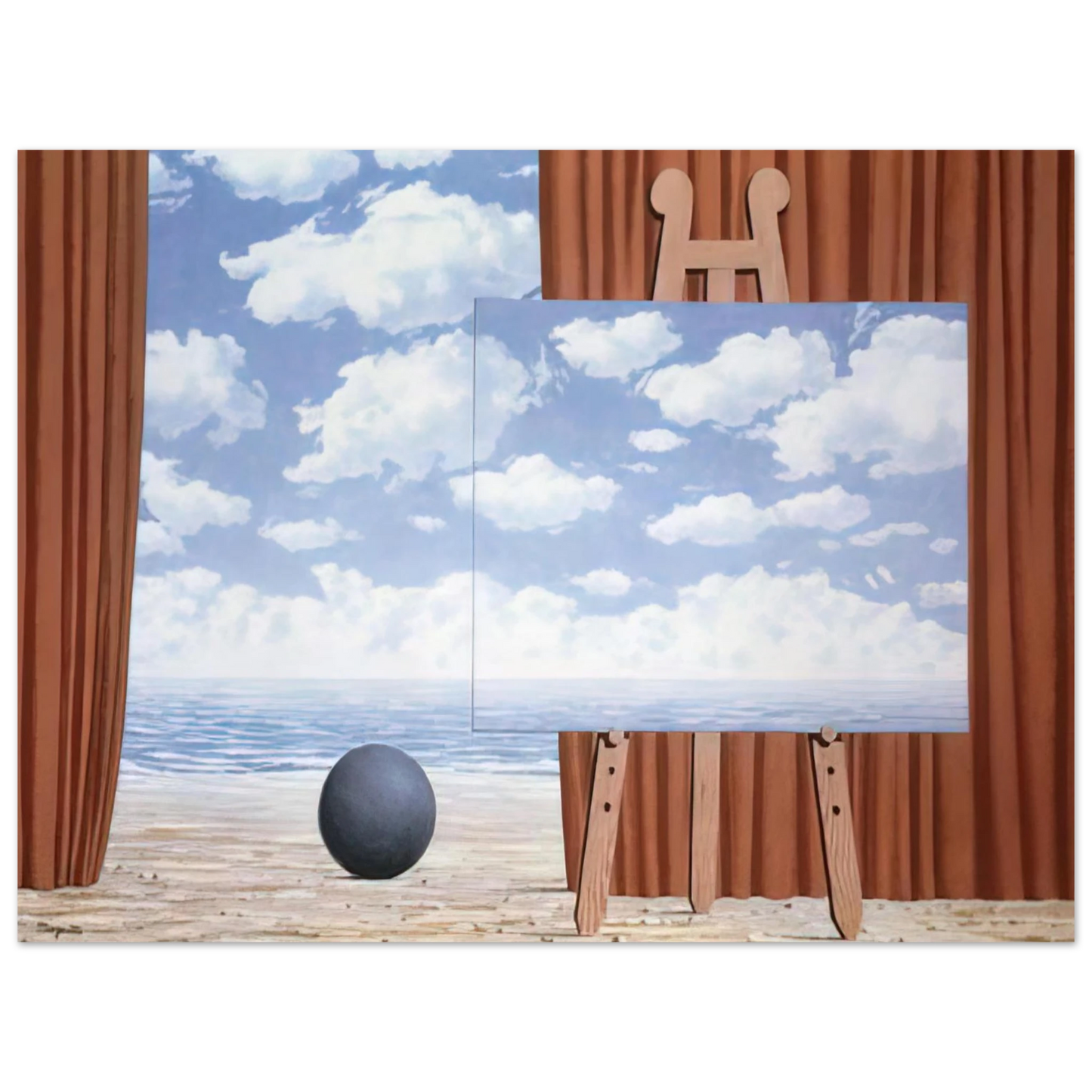 Rene Magritte - THE FAIR CAPTIVE 1965 Fine Art Poster - Default Title