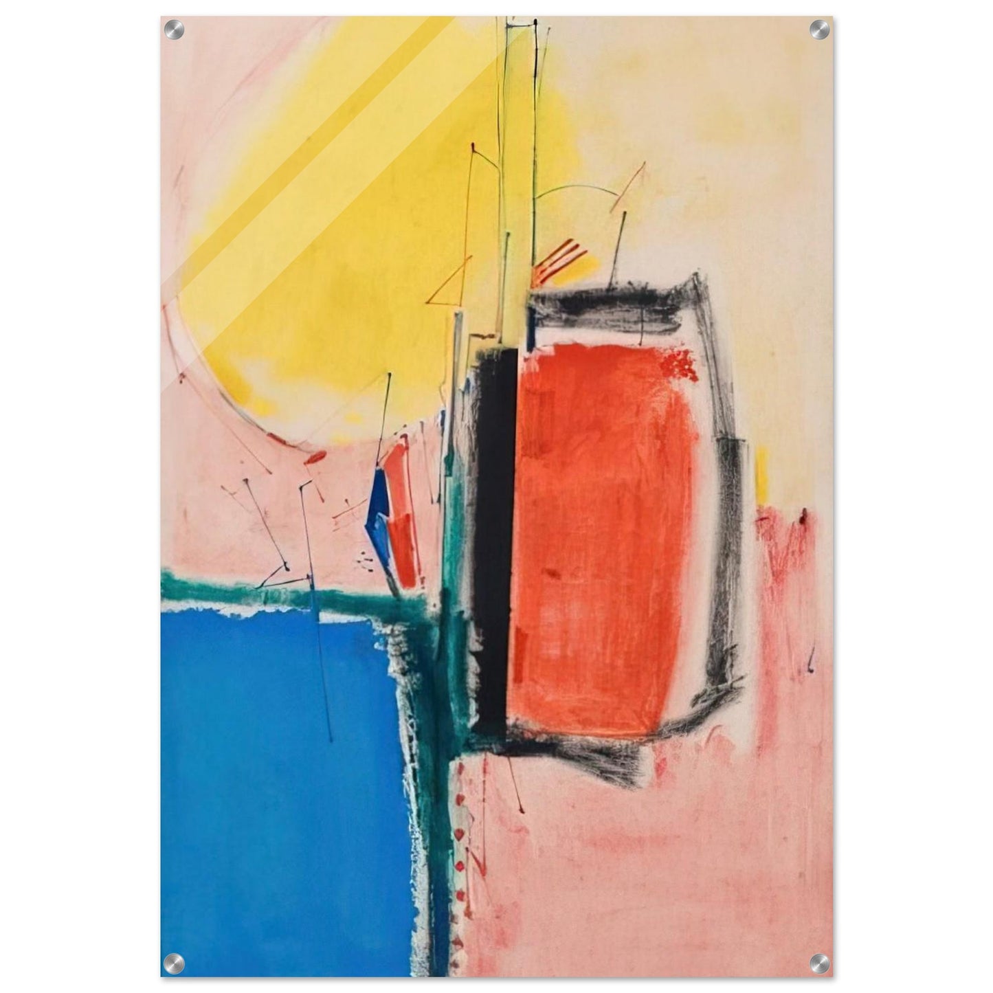 Composition No. 1 - Hans Hofmann Acrylic Print - 70x100 cm / 28x40″ inches