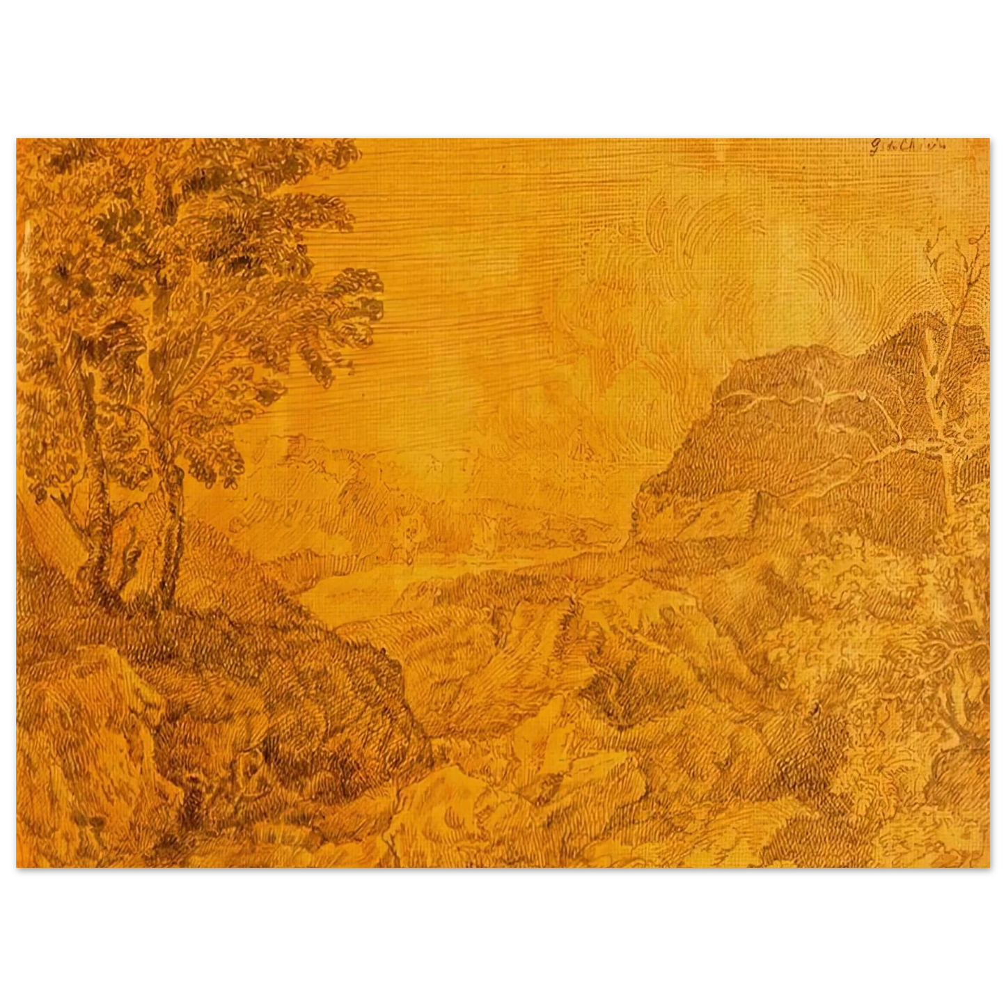 Giorgio de Chirico - A VILLAGE IN SUMMERSET 1 Fine Art Poster - Default Title