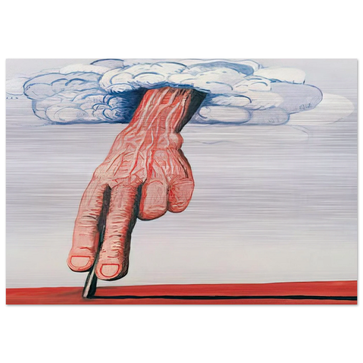 LINE - Philip Guston Brushed Aluminum Print - 70x100 cm / 28x40 inches | Philip Guston Aluminum Print | Philip Guston Prints