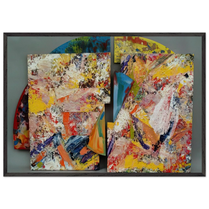 Pearlie - Sam Gilliam 70x100 cm / 28x40 inches Framed Art Print – Black Wooden Frame