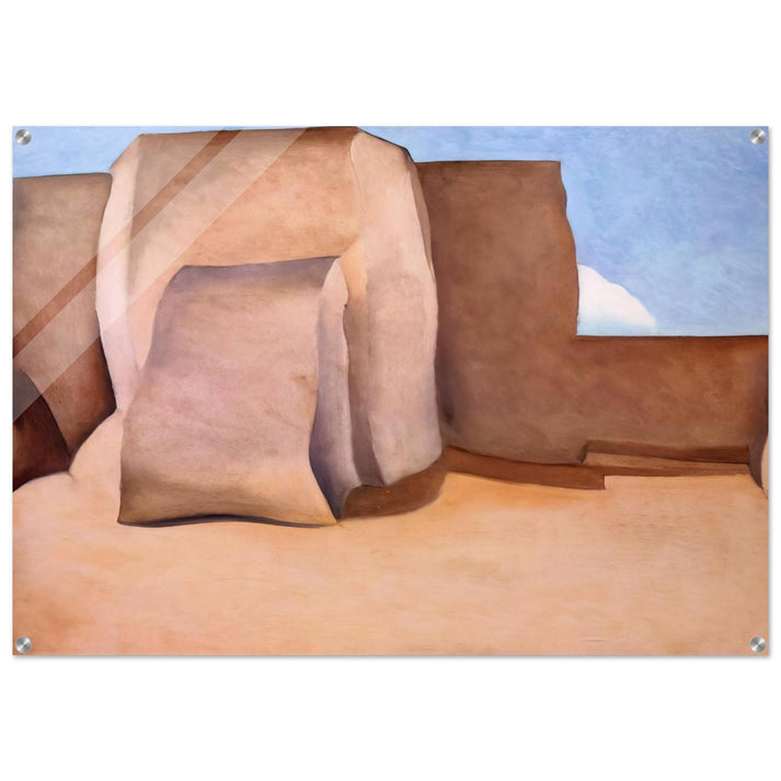 Ranchos Church, New Mexico - Georgia O'Keeffe Acrylic Print - 70x100 cm / 28x40″ inches
