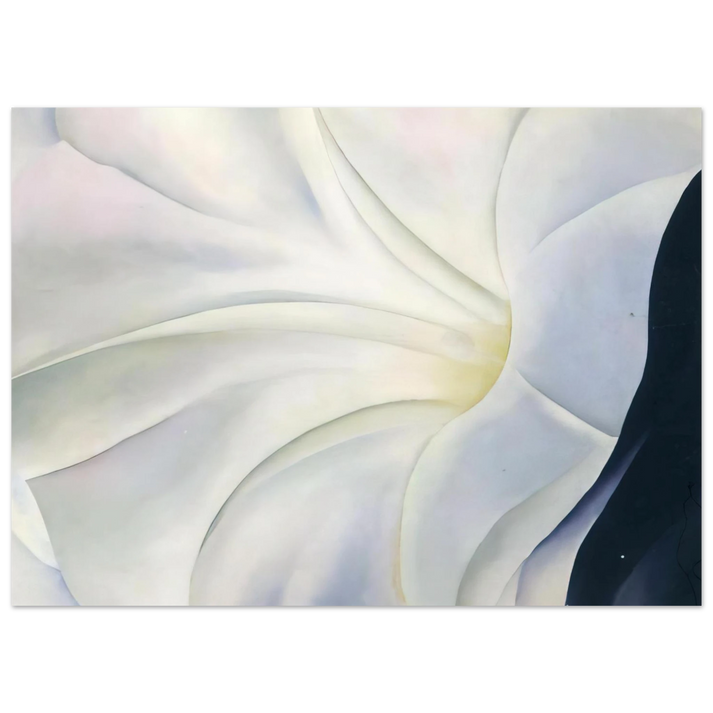 Georgia O'Keeffe - Morning Glory with Black Fine Art Poster