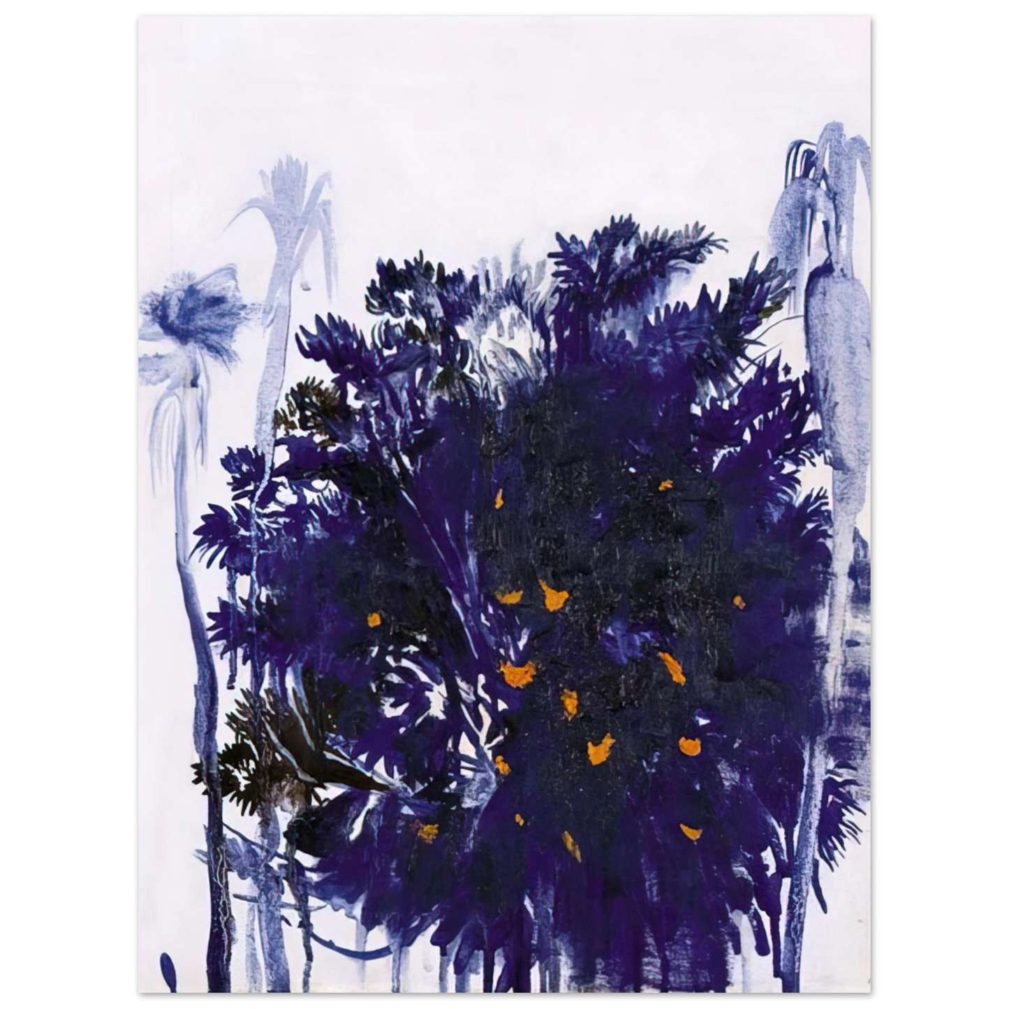 Brett Whiteley - Moreton Bay Fig and Palm Trees - figurative Fine Art Poster - Default Title