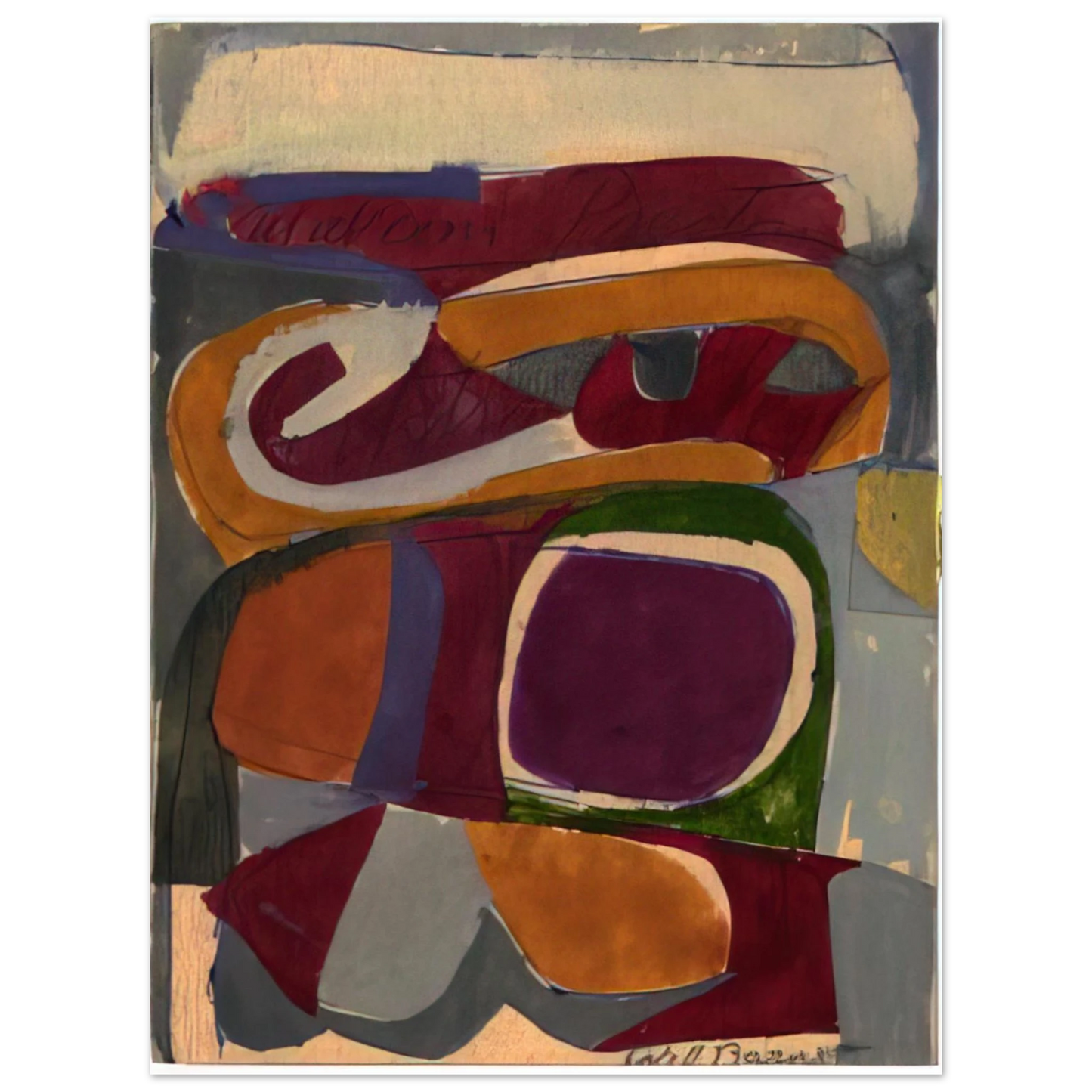 Will Barnet - Untitled - c.1959 United States Fine Art Poster - Default Title