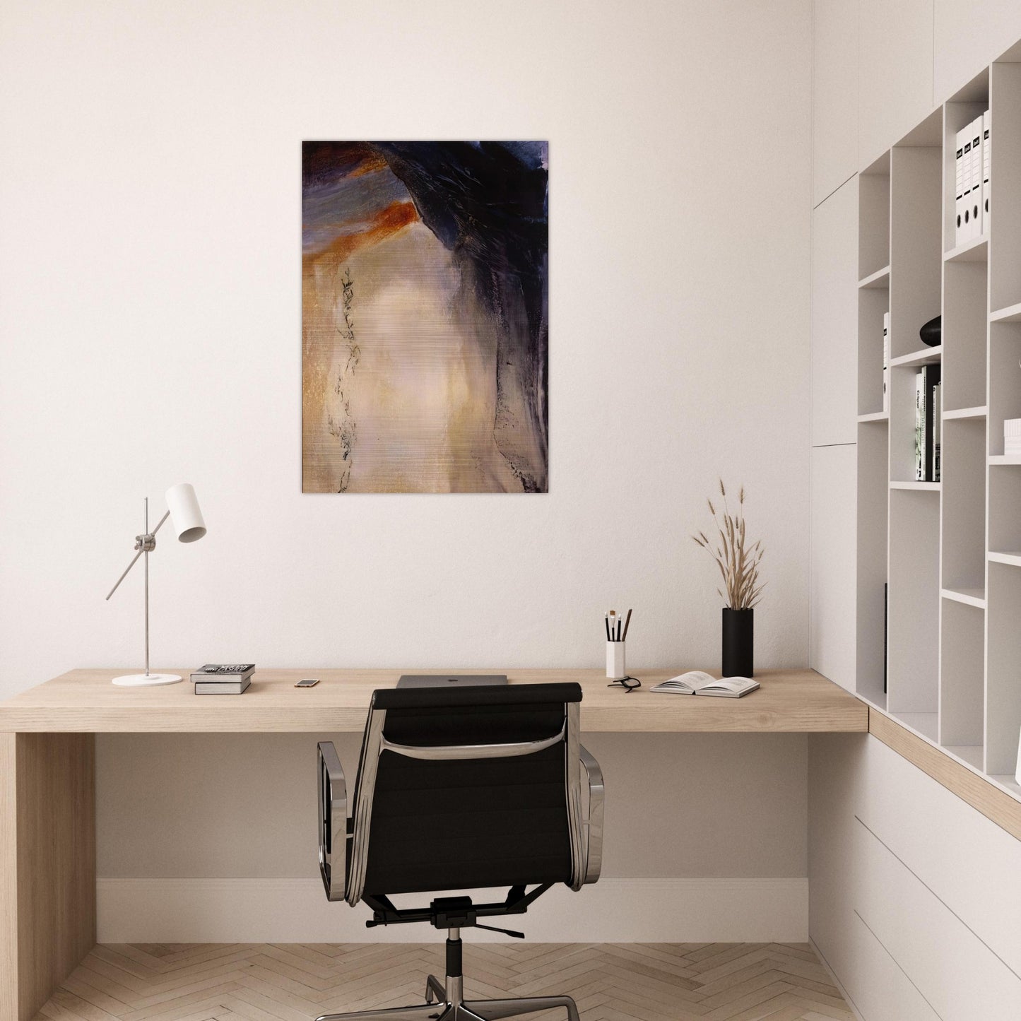 21 08 1995 1995 - Zao Wou-Ki Brushed Aluminum Print - 70x100 cm / 28x40 inches | Zao Wou-Ki Aluminum Print | Zao Wou-Ki Prints