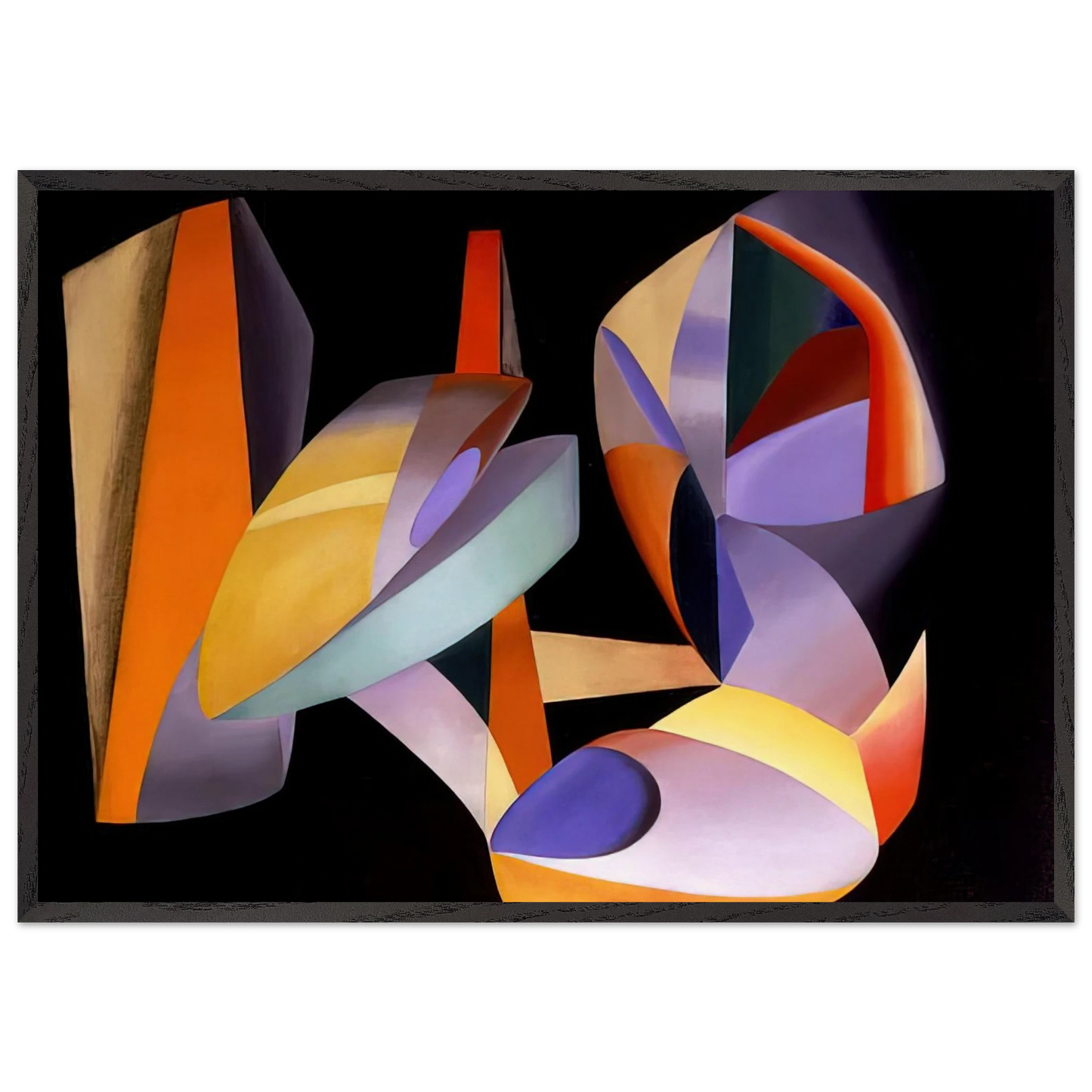 Paris Abstract - Abstract Art - John Ferren Framed Art Print – Black Wooden Frame - Default Title - -Framed Art Print