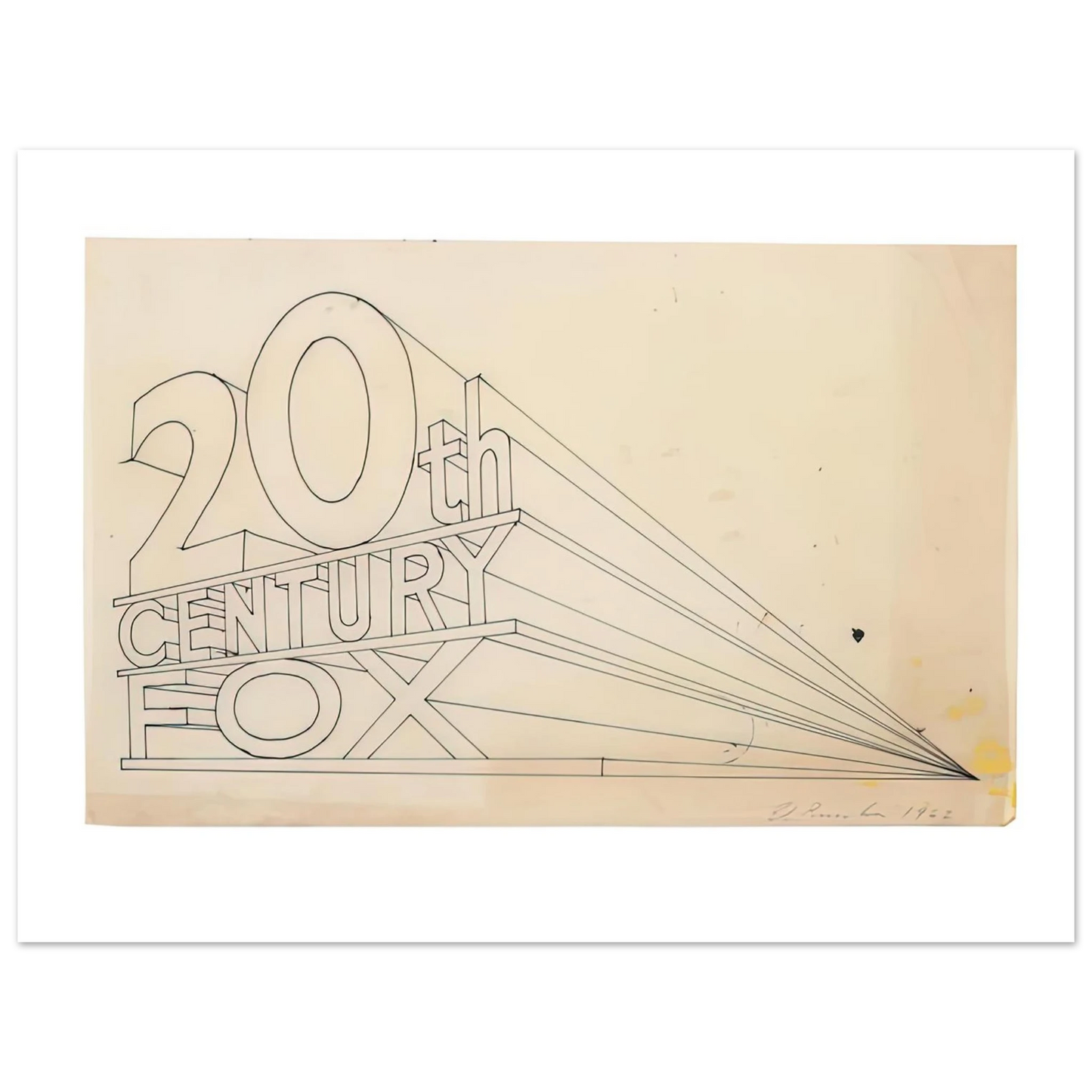 Edward Ruscha - TRADEMARK STUDY 4 1962 Fine Art Poster - Default Title