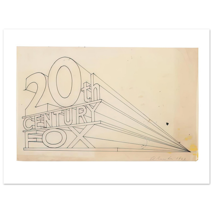Edward Ruscha - TRADEMARK STUDY 4 1962 75x100 cm / 30x40inches Fine Art Poster