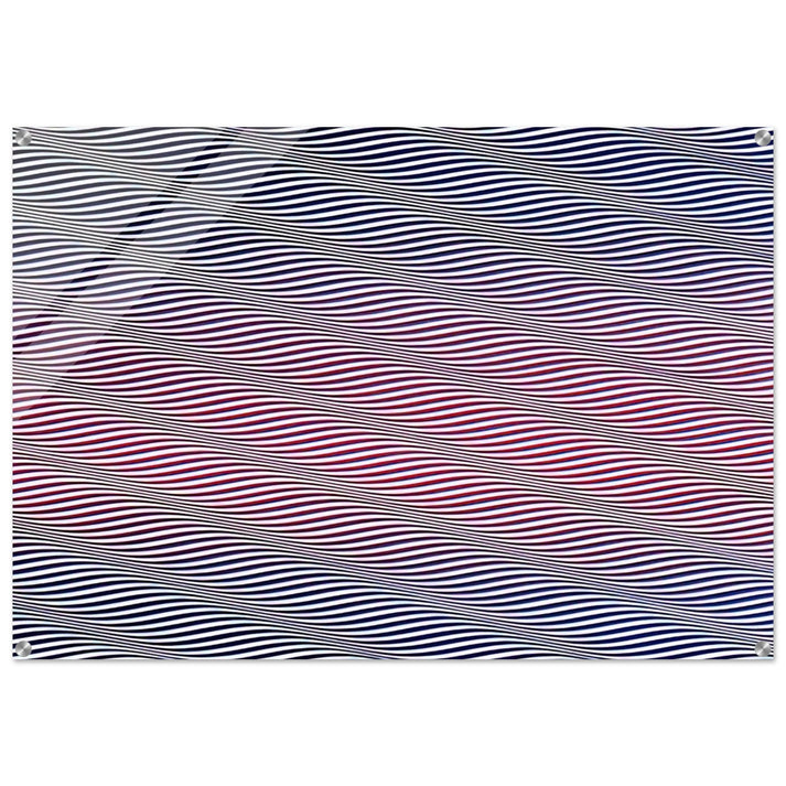 CATARACT 3 1967 - Bridget Riley Acrylic Print - 70x100 cm / 28x40″ inches
