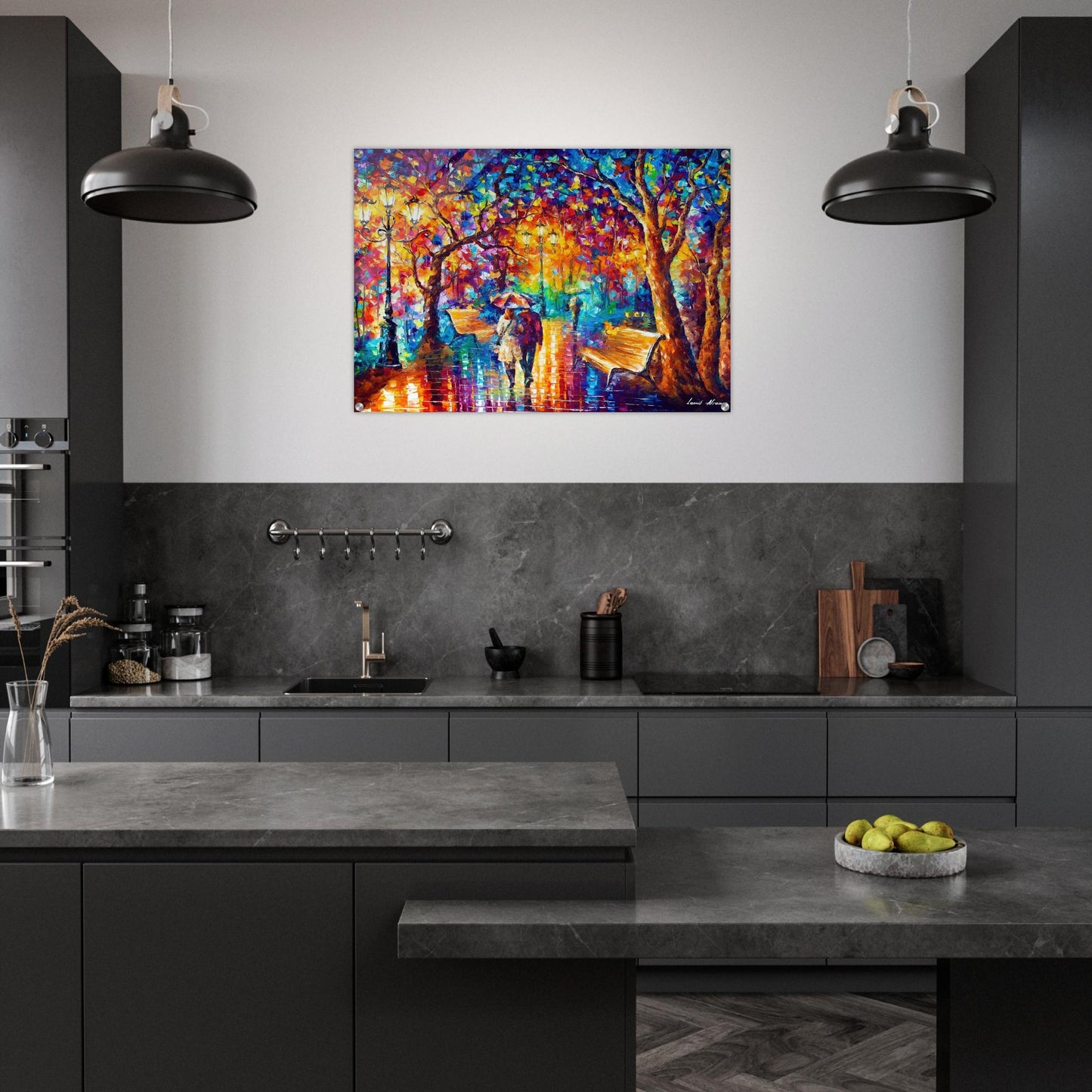 Leonid Afremov - Leonid Afremov Acrylic Print - 70x100 cm / 28x40″ inches