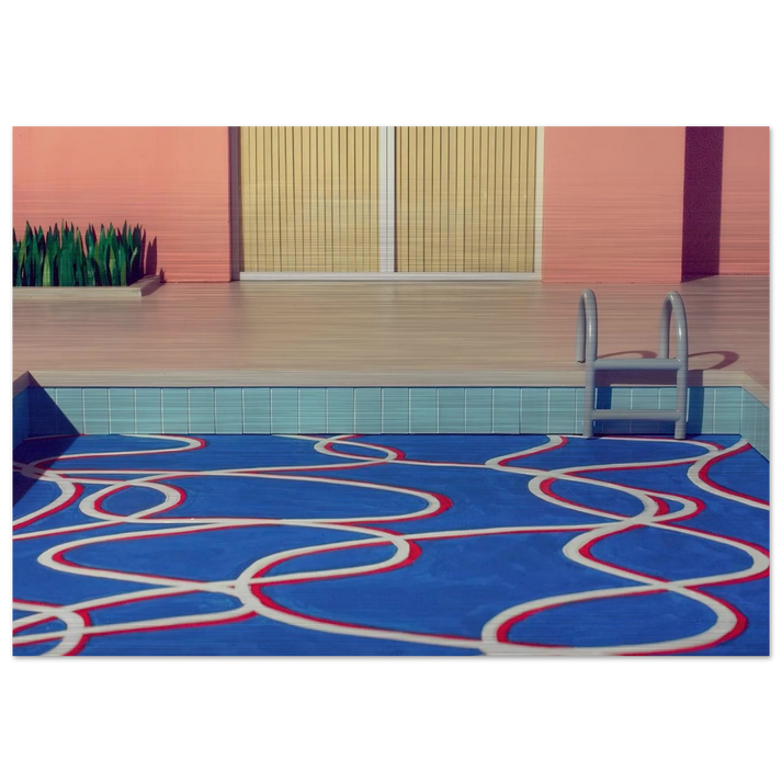 David Hockney - David Hockney Brushed Aluminum Print - 70x100 cm / 28x40 inches | David Hockney Aluminum Print | David Hockney Prints