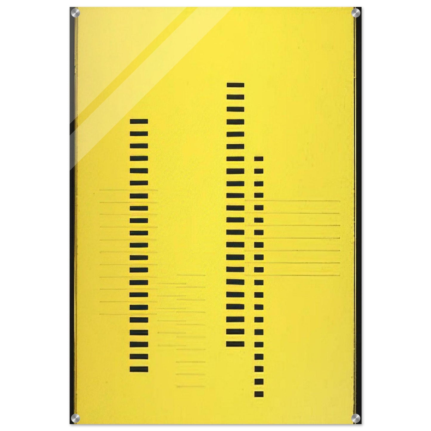 SKYSCRAPERS ON TRANSPARENT YELLOW 1929 - Josef Albers Acrylic Print - 70x100 cm / 28x40″ inches