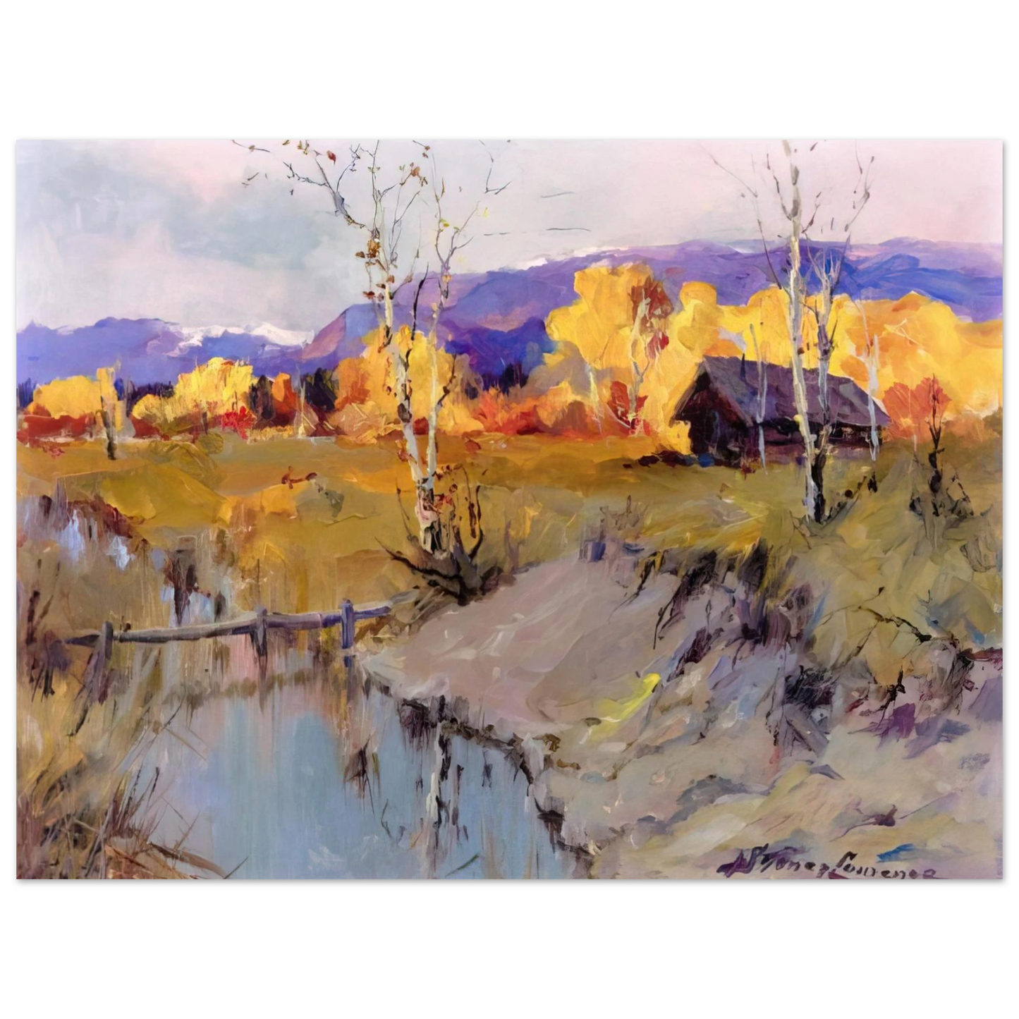 Sydney Laurence - Autumn Morning - Romanticism Fine Art Poster - Default Title