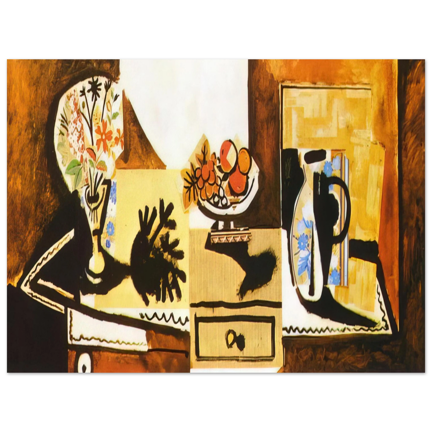 Pablo Picasso - Still life on the dresser Fine Art Poster - Default Title