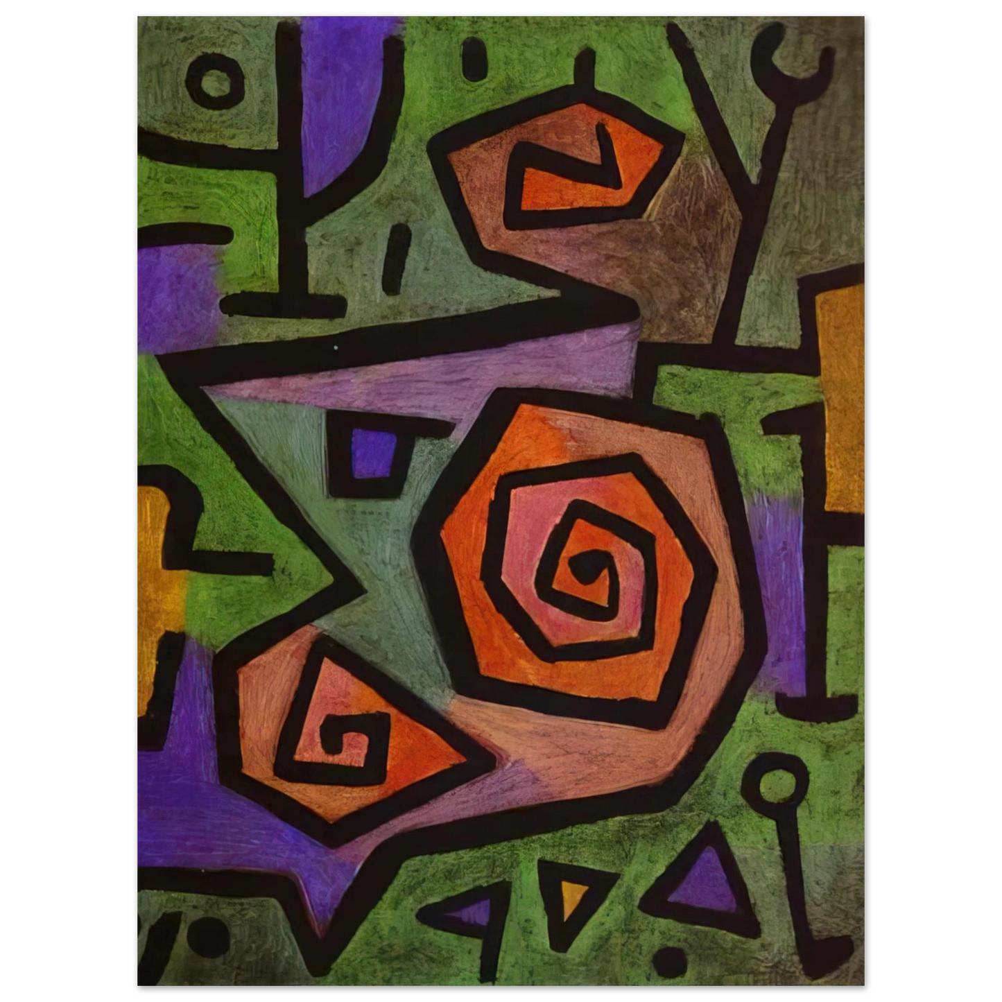 Paul Klee - HEROIC ROSES 1938 Fine Art Poster - Default Title