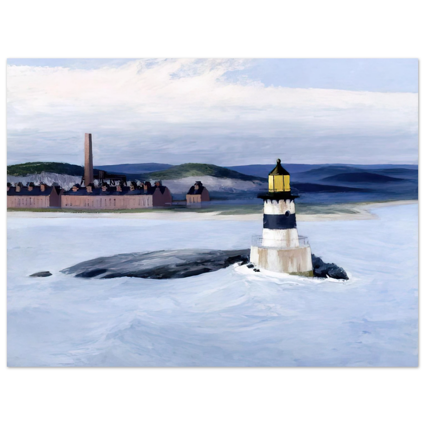 Edward Hopper - Five A.M. Fine Art Poster - 13x18 cm / 5x7 inches