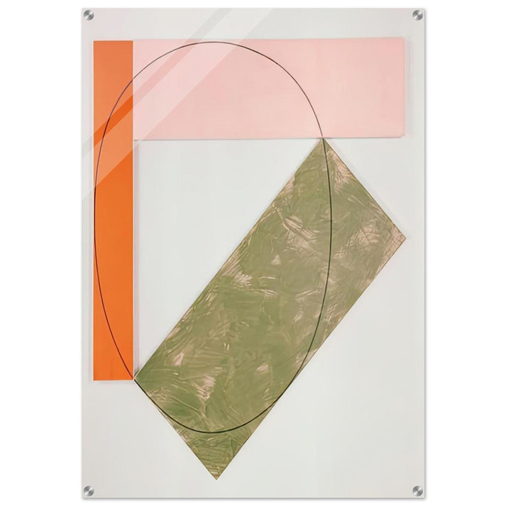 THREE COLOR FRAME PAINTING 1985 - Robert Mangold Acrylic Print - 70x100 cm / 28x40″ inches