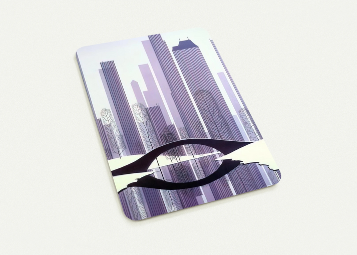 Central Park By Eyvind Earle Pack of 10 Post Cards | Eyvind Earle Post Cards | A6 (10.5 x 14.8 cm) - 4.1 x 5.8 inches