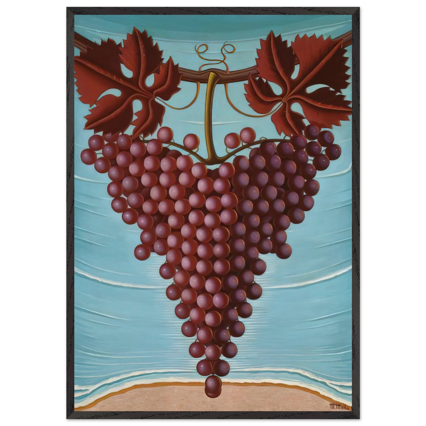 El Racimo De Uvas - 1944 - Maruja Mallo Framed Art Print – Black Wooden Frame - Default Title - -Framed Art Print