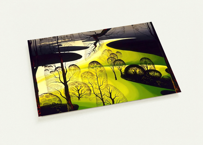 Early Spring By Eyvind Earle Pack of 10 Post Cards | Eyvind Earle Post Cards | A6 (10.5 x 14.8 cm) - 4.1 x 5.8 inches
