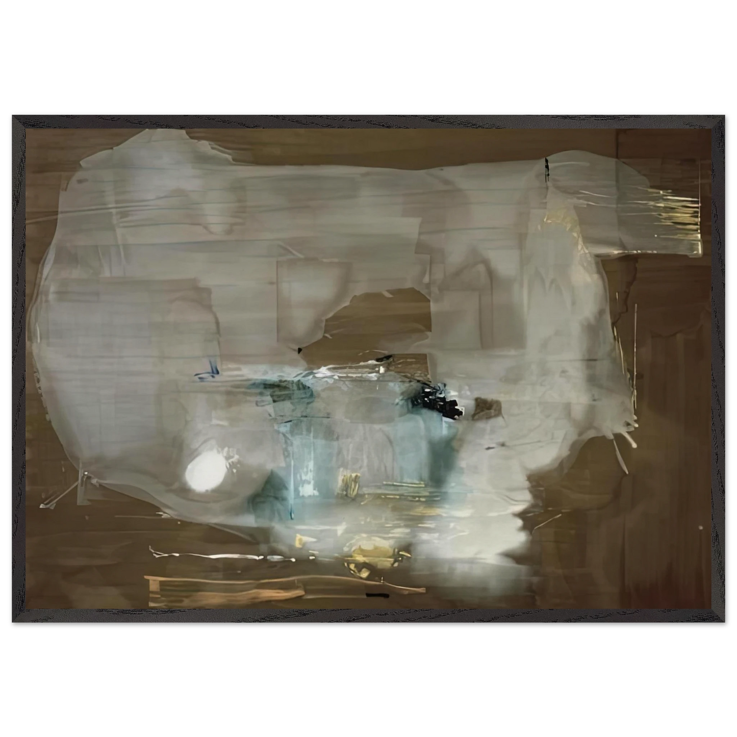 M 1977- - Helen Frankenthaler 70x100 cm / 28x40 inches Framed Art Print – Black Wooden Frame