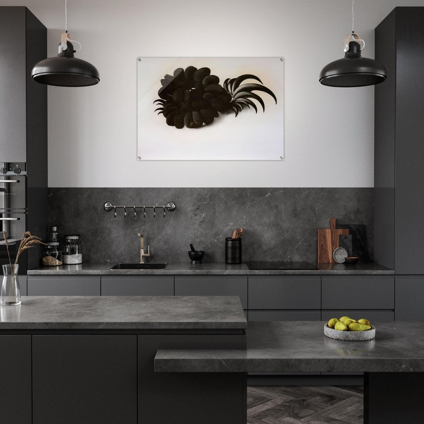 Eagle Claw and Bean Necklace - Georgia O'Keeffe Acrylic Print - 70x100 cm / 28x40″ inches