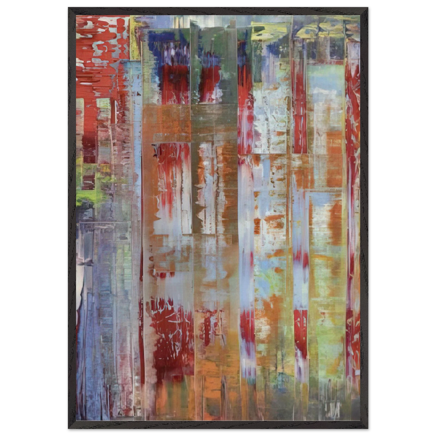 ABSTRACT BILDING - Gerhard Richter Framed Art Print – Black Wooden Frame - Default Title - -Framed Art Print