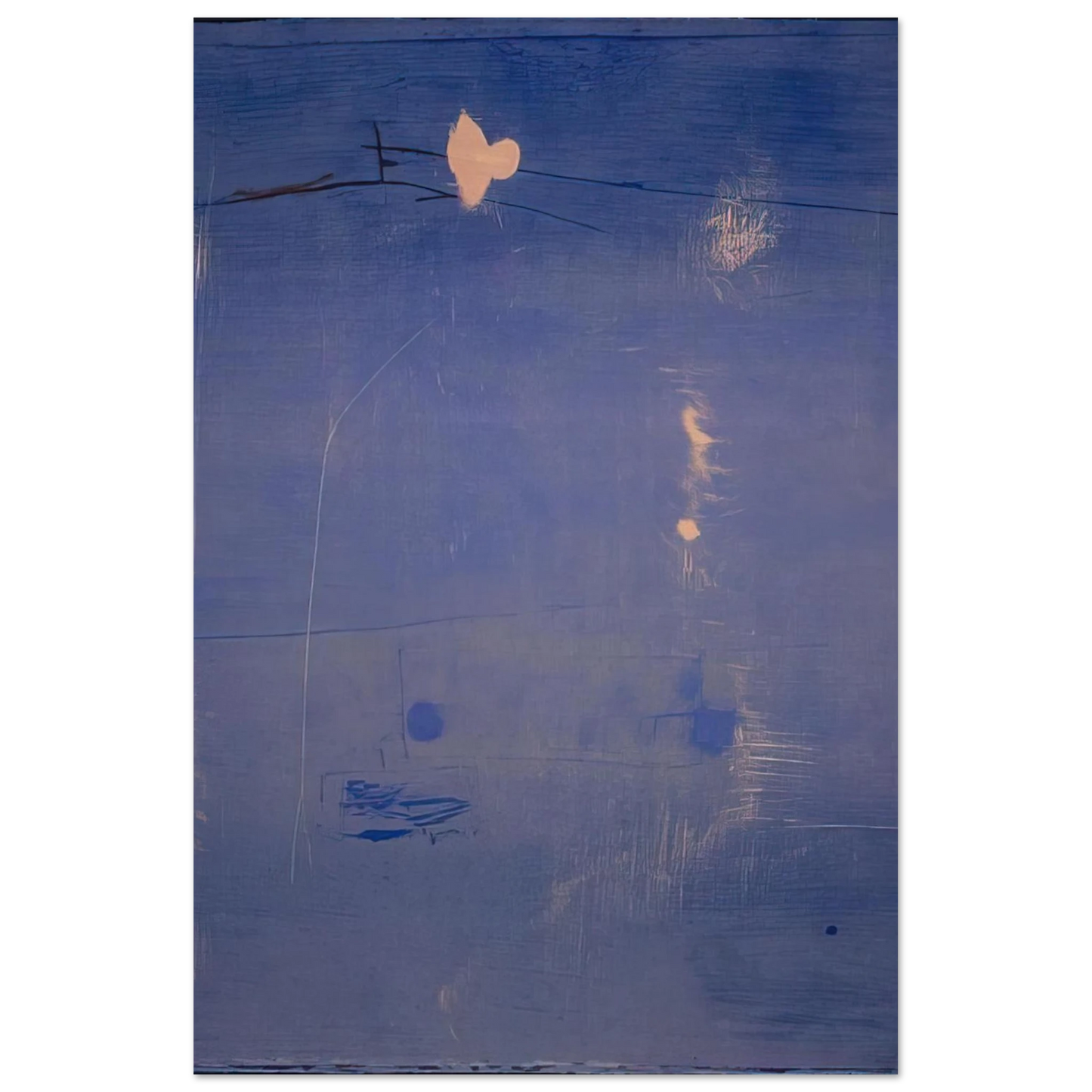 Helen Frankenthaler - Cameo - 1980 Wall art - 40x50 cm / 16x20 inches - Premium Wooden Framed Poster With Fine Art Paper - Wood frame