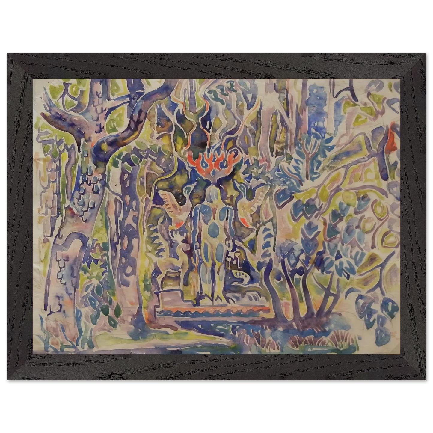 Walter Inglis Anderson - Walter Anderson Wall art - 20x25 cm / 8x10 Inches - Premium Wooden Framed Poster With Fine Art Paper - Black frame
