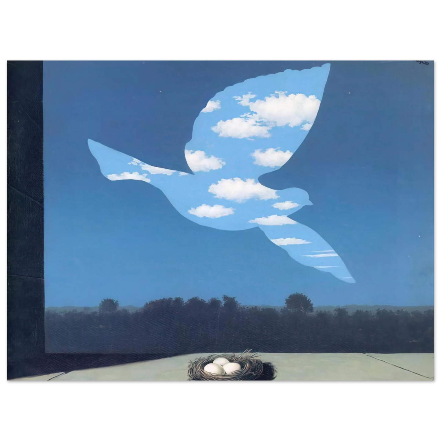 Rene Magritte - THE RETURN 1940 Fine Art Poster - Default Title