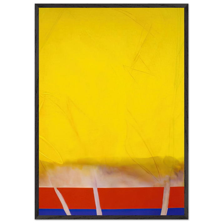 Edge Of Autumn - 1989 - Ronnie Landfield 70x100 cm / 28x40 inches Framed Art Print – Black Wooden Frame