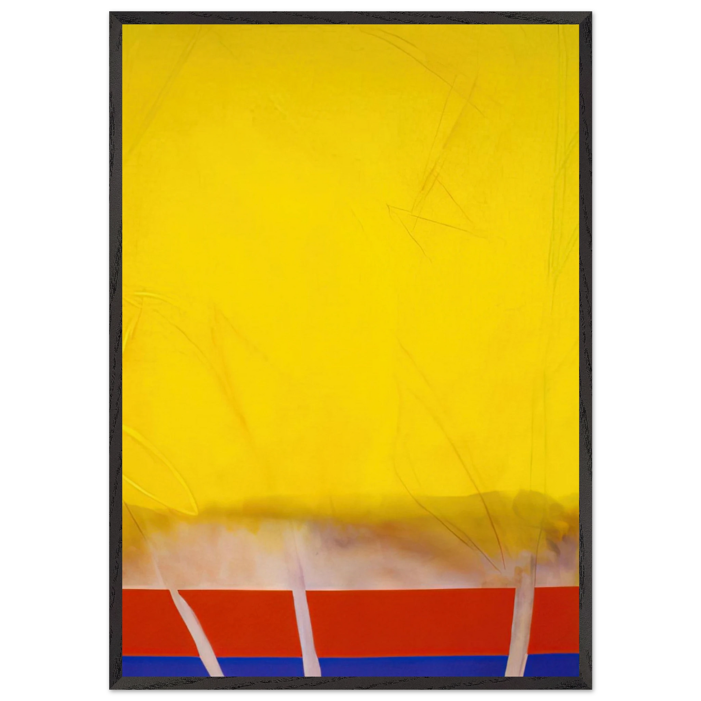 Edge Of Autumn - 1989 - Ronnie Landfield 70x100 cm / 28x40 inches Framed Art Print – Black Wooden Frame