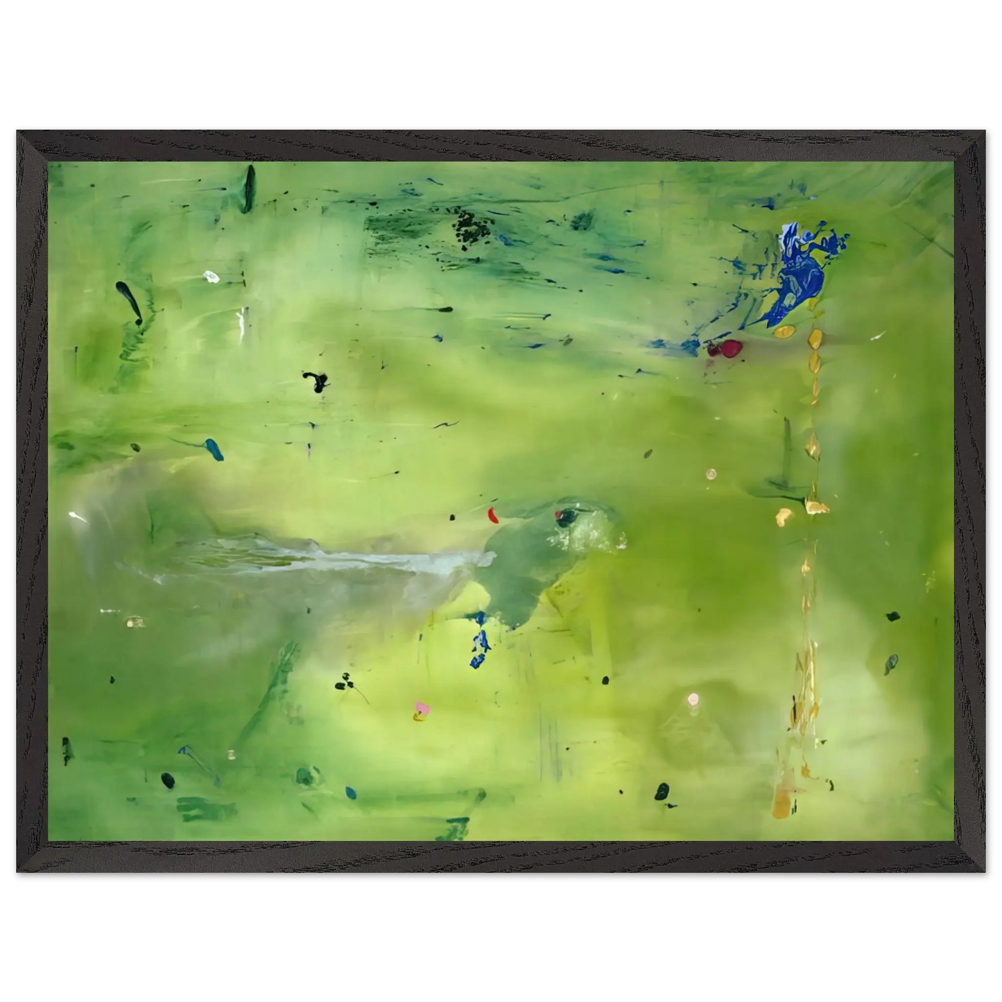 Helen Frankenthaler - A Green Thought in a Green Shade - 1981 Wall art - 20x25 cm / 8x10 Inches - Fine Art Poster - -