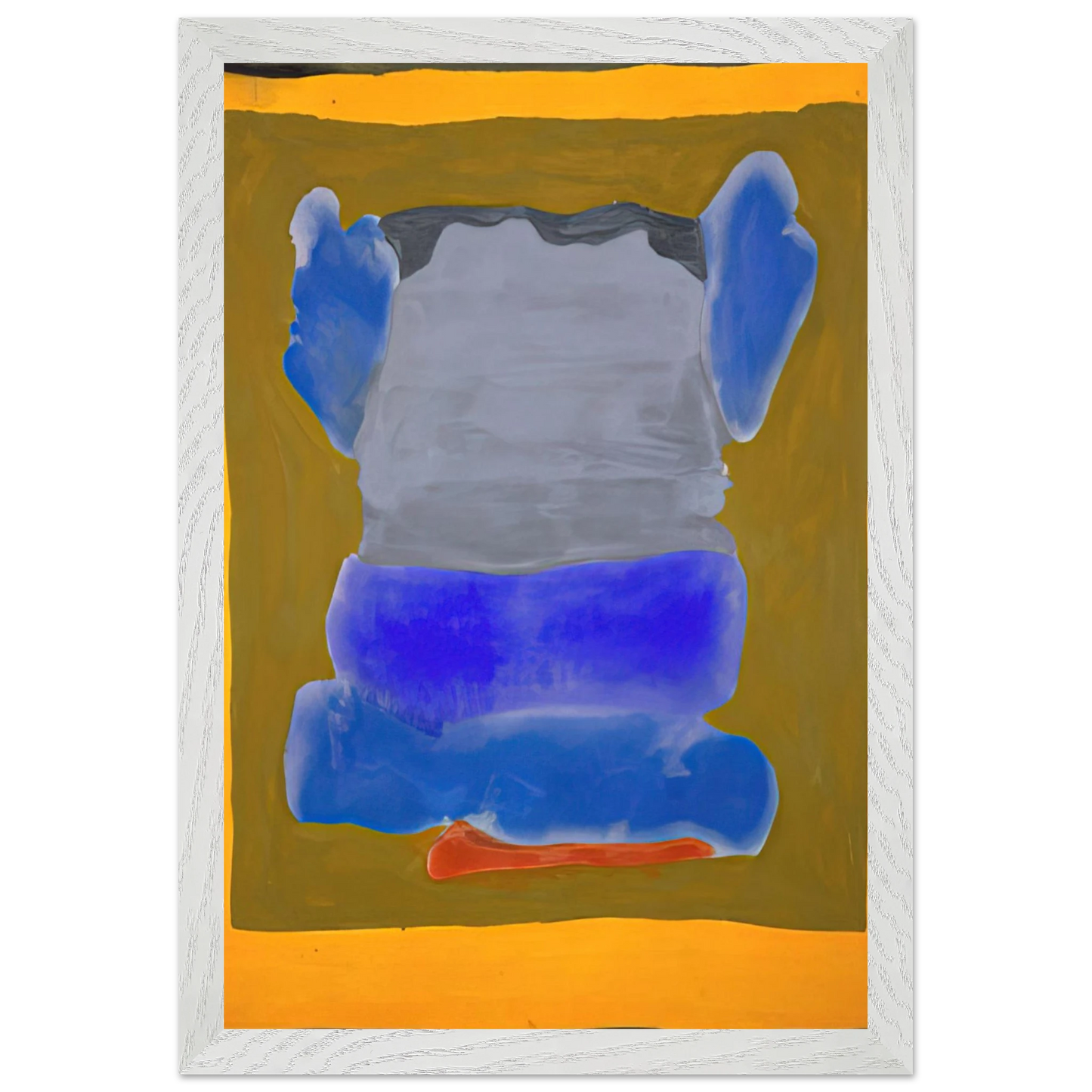 Helen Frankenthaler - Buddha s Court - 1964 Wall art - 30x45 cm / 12x18 inches - Premium Wooden Framed Poster With Fine Art Paper - Black frame