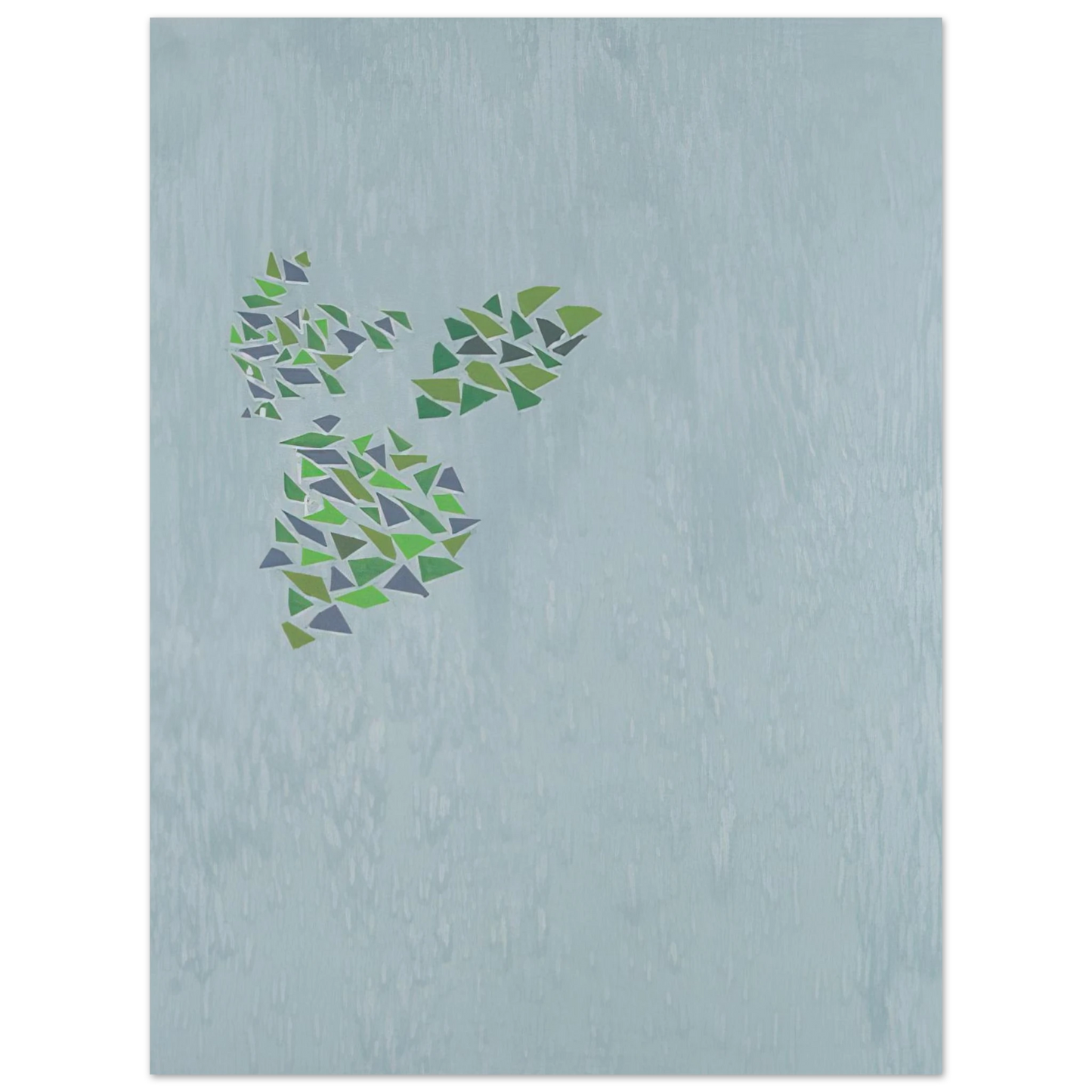 Robert Goodnough - Colors on Blue - Post-Painterly Abstraction Fine Art Poster - Default Title