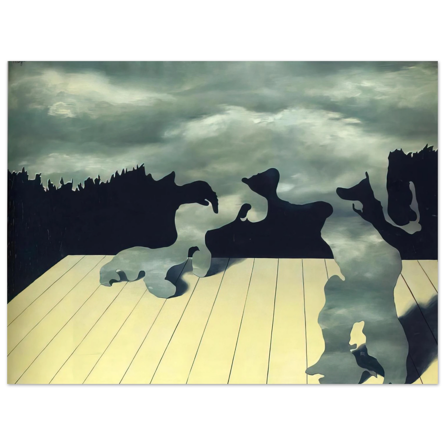 Rene Magritte - THE MUSCLES OF THE SKY 1927 Fine Art Poster - Default Title