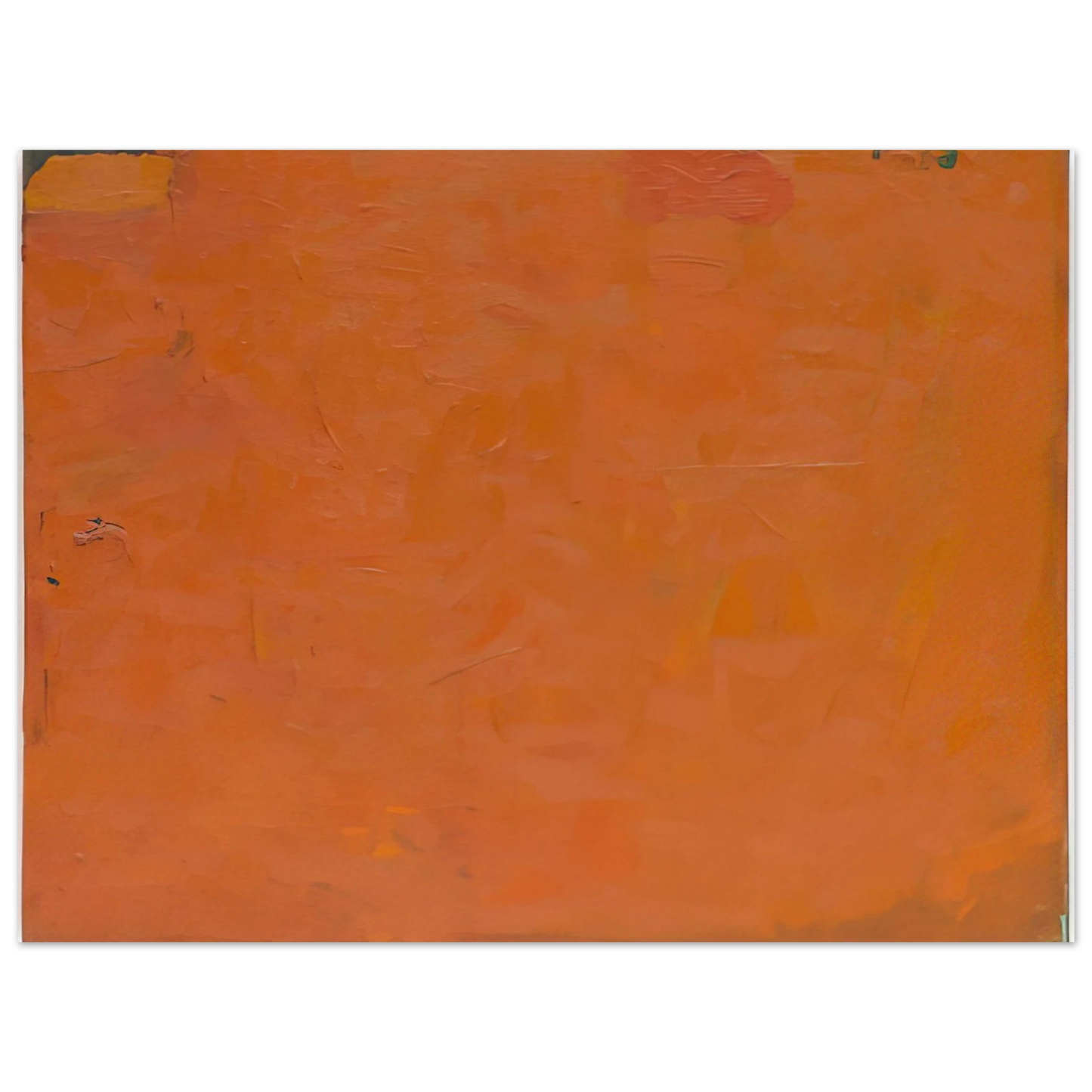 Robert Ryman - Untitled Orange Painting Fine Art Poster - Default Title