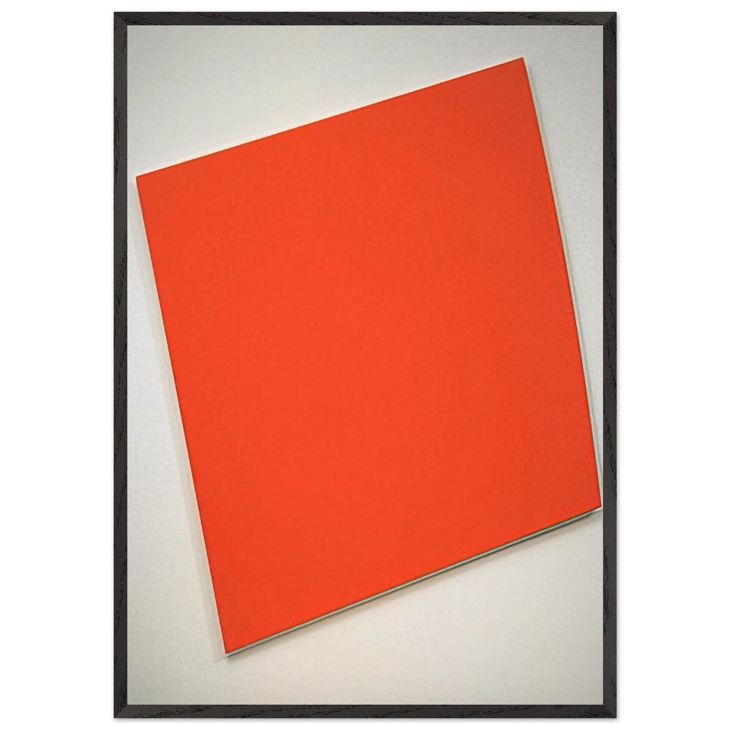 Red-Orange Panel with Curve - Ellsworth Kelly Framed Art Print – Black Wooden Frame - Default Title - -Framed Art Print