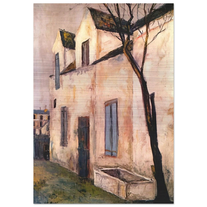 THE DEBRAY FARM - Maurice Utrillo Brushed Aluminum Print - 70x100 cm / 28x40 inches | Maurice Utrillo Aluminum Print | Maurice Utrillo Prints