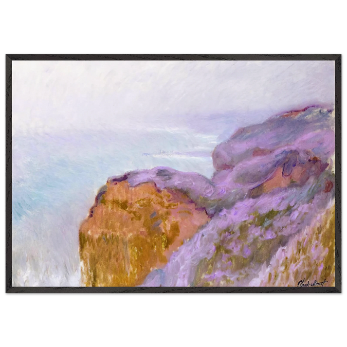 At Val Saint-Nicolas near Dieppe - claude monet 70x100 cm / 28x40 inches Framed Art Print – Black Wooden Frame