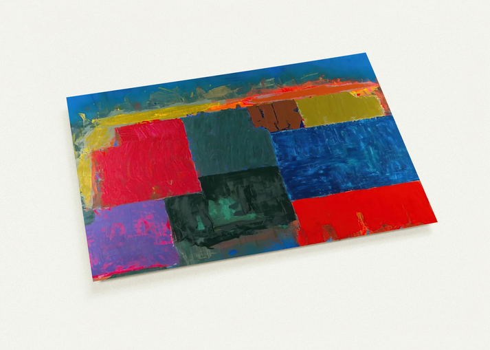 North Sound - 1979 By John Hoyland Pack of 10 Post Cards | John Hoyland Post Cards | A6 (10.5 x 14.8 cm) - 4.1 x 5.8 inches