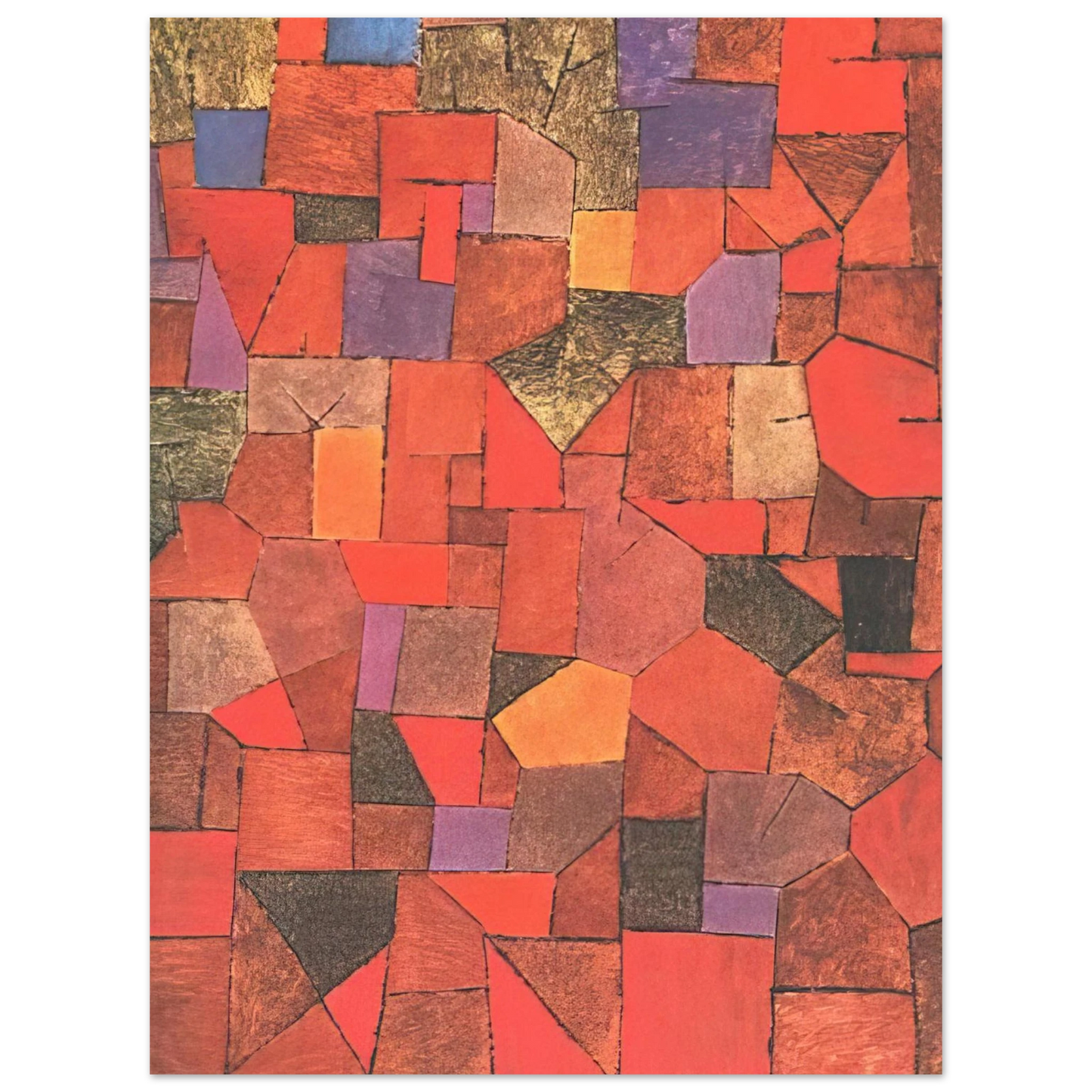 Paul Klee - MOUNTAIN VILLAGE AUTUMNAL 1934 Fine Art Poster - Default Title