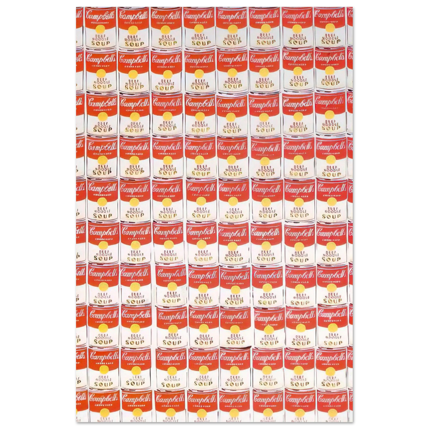 Andy Warhol - 100 Cans Fine Art Poster - 75x100 cm / 30x40 inches