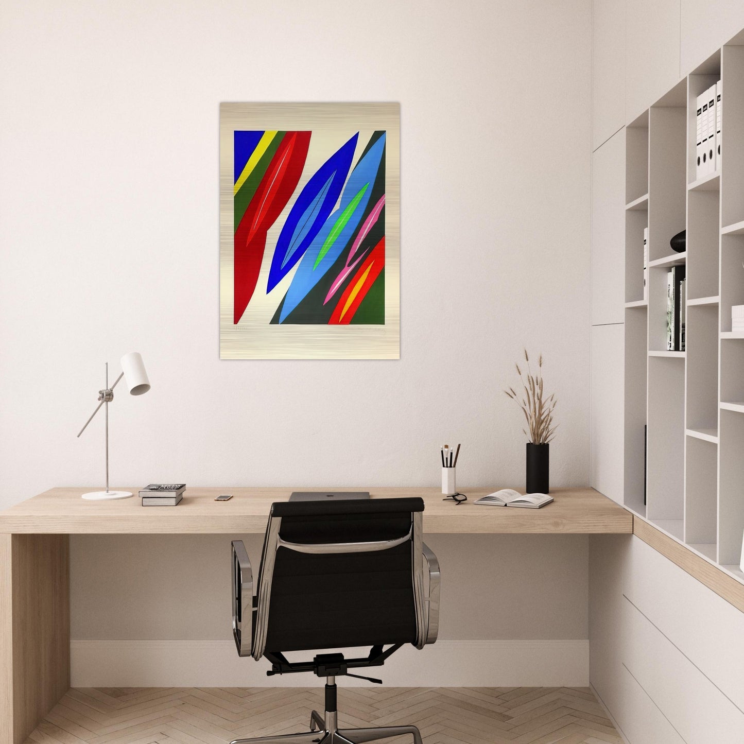 Farblitho 1968 - 2 NOR - 1968 - Ernst Wilhelm Nay Brushed Aluminum Print - 70x100 cm / 28x40 inches | Ernst Wilhelm Nay Aluminum Print | Ernst Wilhelm Nay Prints