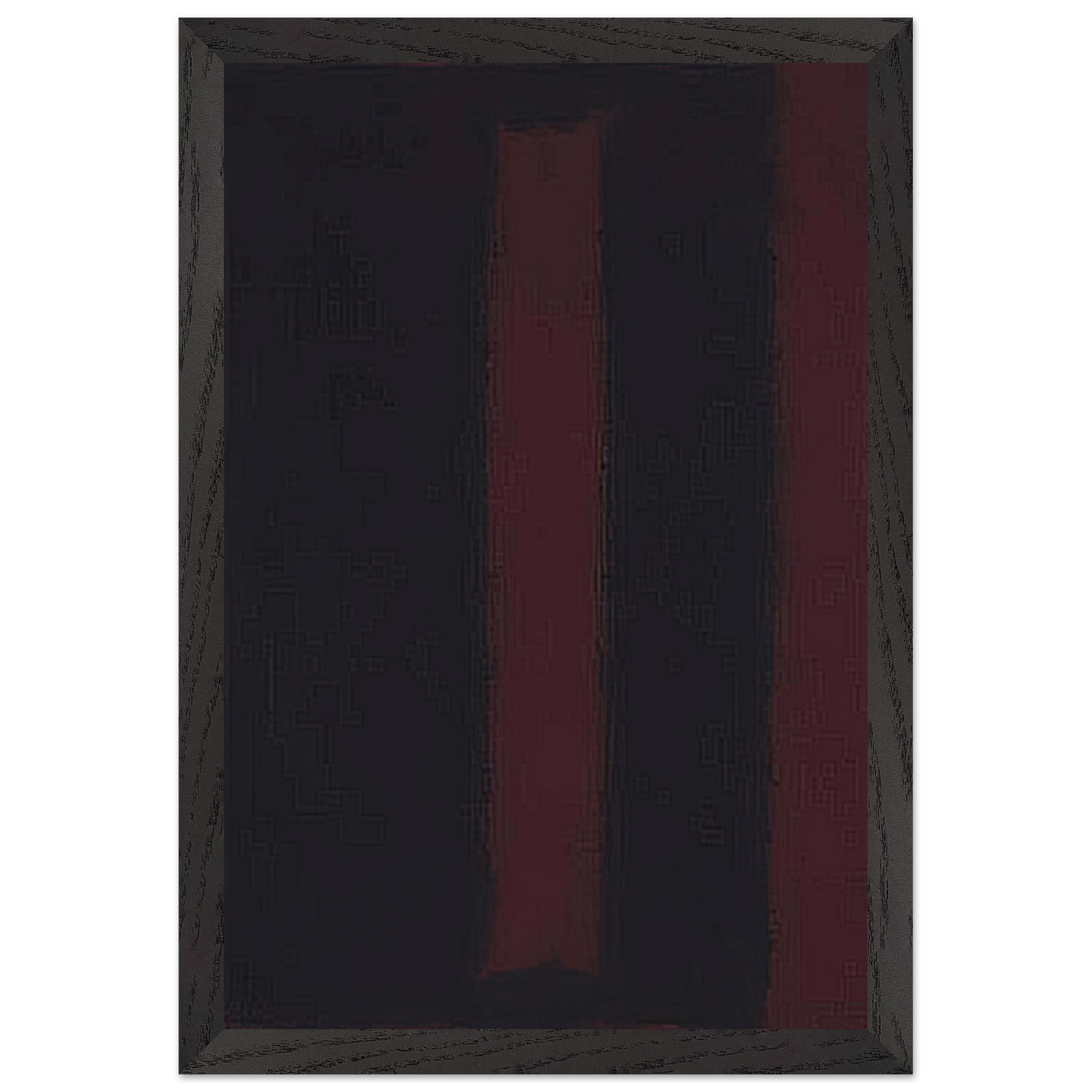 Mark Rothko - Black on Maroon - 1959 Wall Art - 60x80 cm / 24x32 inches - Premium Wooden Framed Poster With Fine Art Paper-canvas - Wood frame