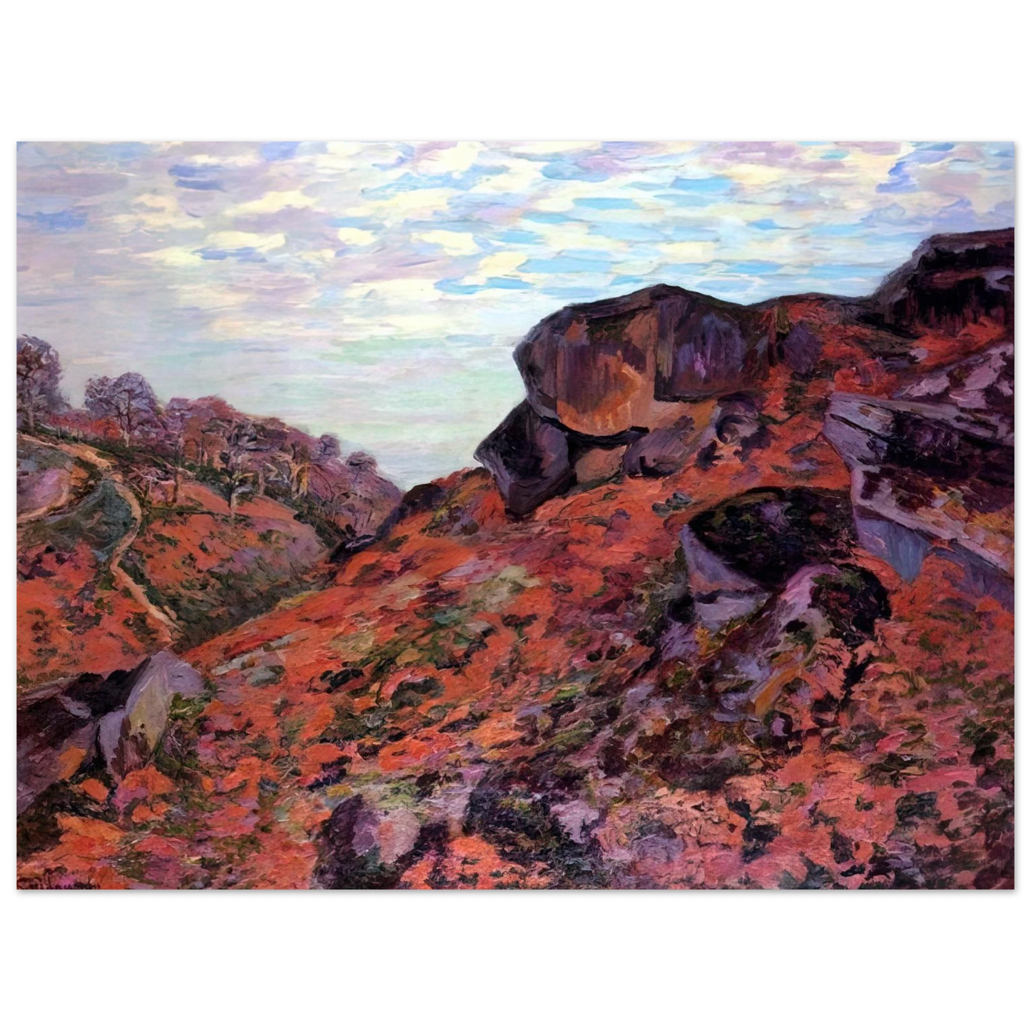 Armand Guillaumin - Crozant, les Monts Sedelle, matin - 1895 Fine Art Poster - Default Title