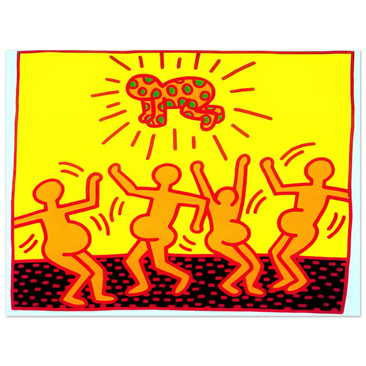 Keith Haring - UNTITLED 1983 1 75x100 cm / 30x40inches Fine Art Poster | Keith Haring Art For Sale