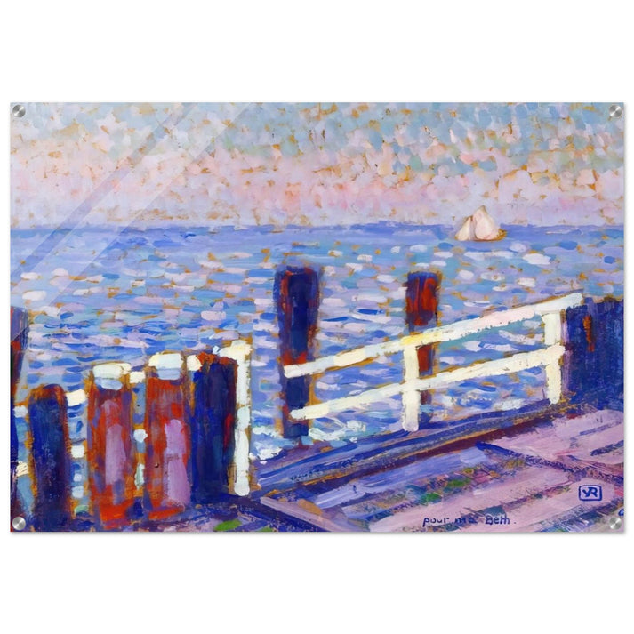 THE JETTY 1906 - Theo van Rysselberghe Acrylic Print - 70x100 cm / 28x40″ inches