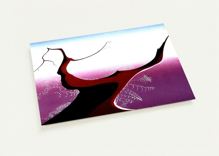 Desert Tree By Eyvind Earle Pack of 10 Post Cards | Eyvind Earle Post Cards | A6 (10.5 x 14.8 cm) - 4.1 x 5.8 inches